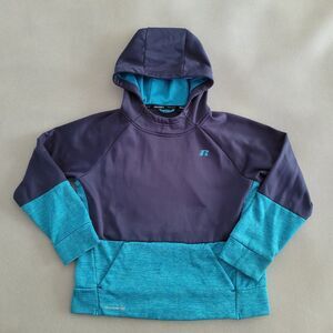 RUSSELL ATHLETIC Boys Tech Fleece Hooded Sweatshirt/Jacket, Blue--Sz XLg/14-16